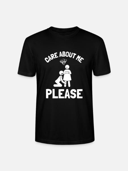 Care about me please - Stanley/Stella Unisex Bio-T-Shirt CRAFTER - Schwarz