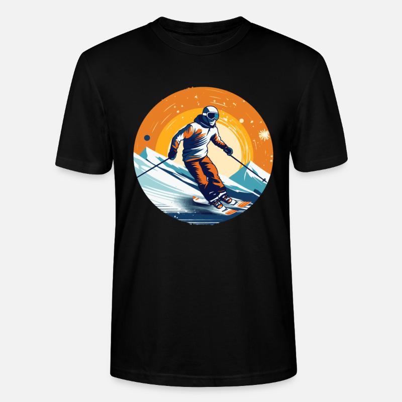 Snowboard et ski puis après-ski - T-shirt bio CRAFTER Stanley Stella Unisexe - noir