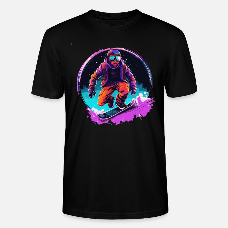 Snowboard ou ski puis après-ski - T-shirt bio CRAFTER Stanley Stella Unisexe - noir