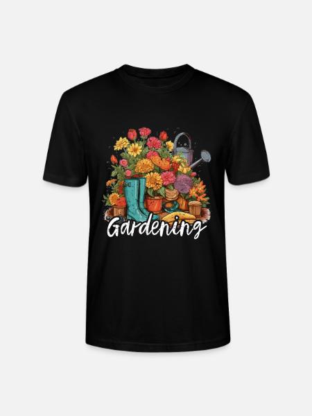 A garden lover's delight - Stanley/Stella CRAFTER Unisex Organic T-Shirt - black