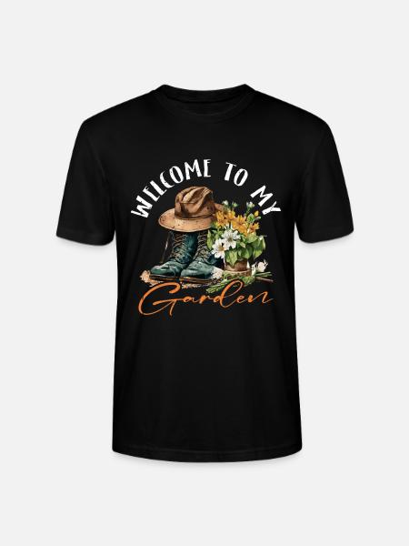A garden lover's delight - Stanley/Stella CRAFTER Unisex Organic T-Shirt - black