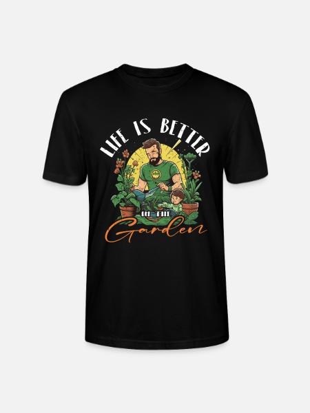 A garden lover's delight - Stanley/Stella CRAFTER Unisex Organic T-Shirt - black