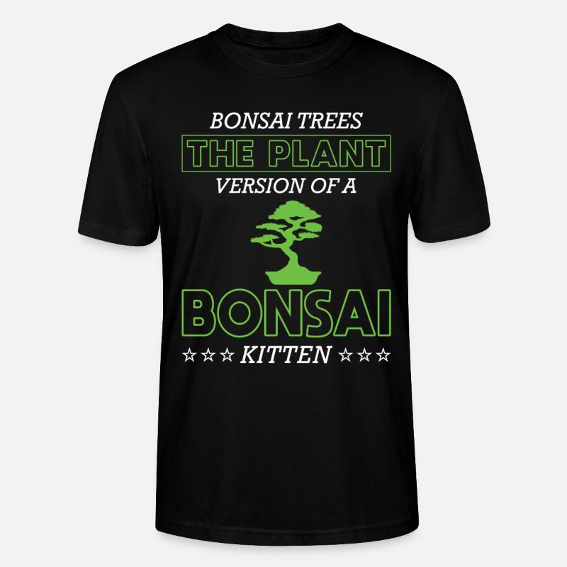 Bonsai Tree - Stanley/Stella Unisex Bio-T-Shirt CRAFTER - Schwarz