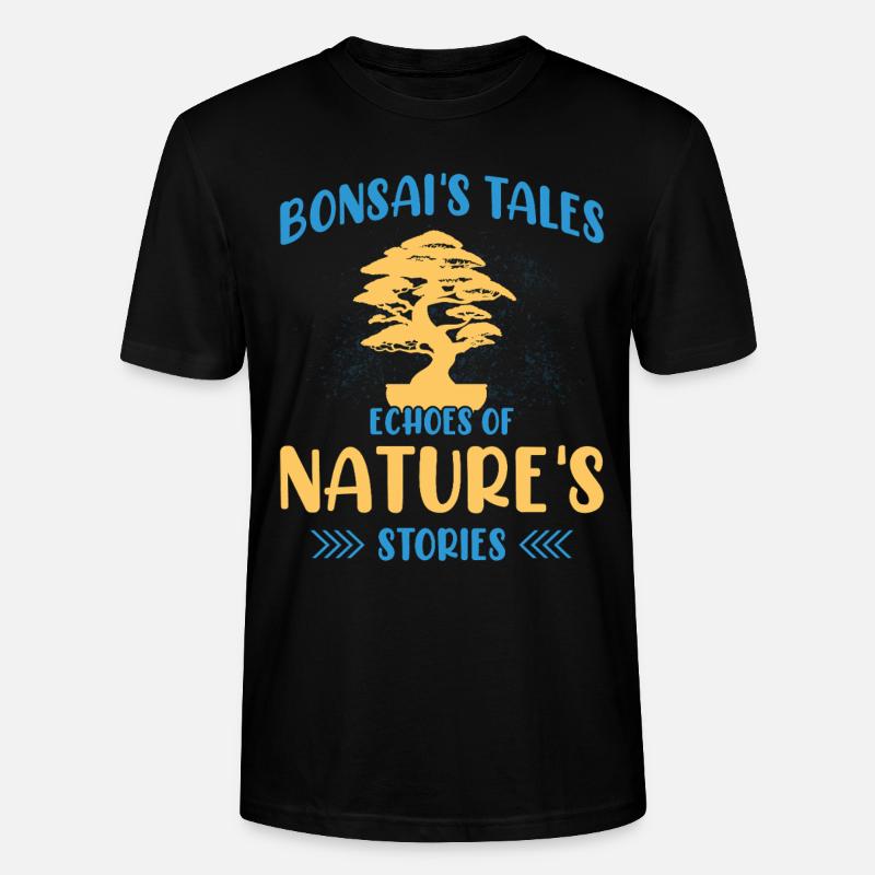 Bonsai Tree - Stanley/Stella Unisex Bio-T-Shirt CRAFTER - Schwarz