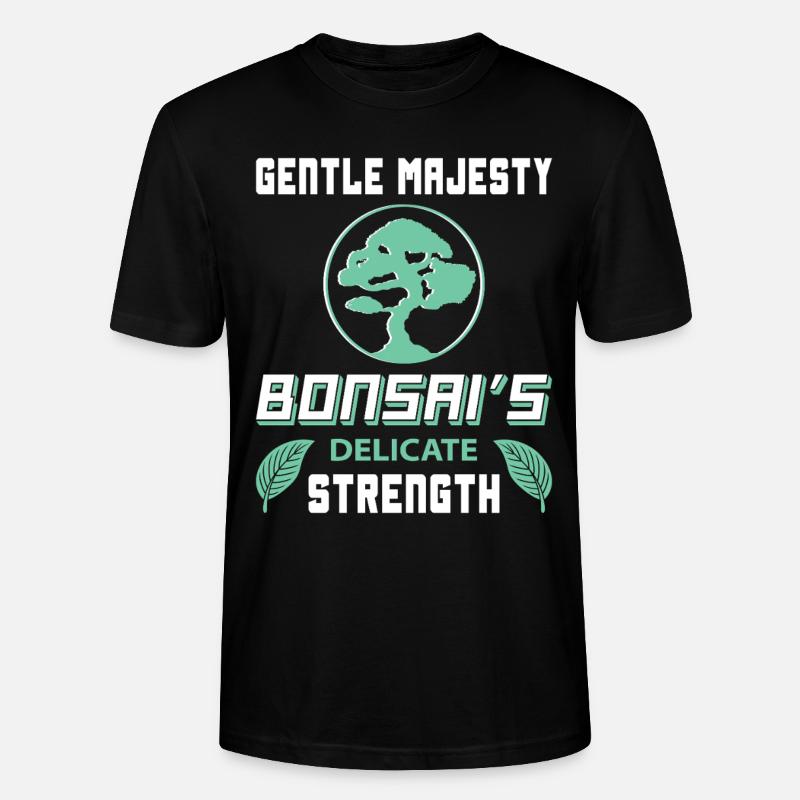 Bonsai Tree - Stanley/Stella Unisex Bio-T-Shirt CRAFTER - Schwarz