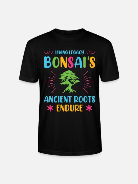 Bonsai Tree - Stanley/Stella Unisex Bio-T-Shirt CRAFTER - Schwarz