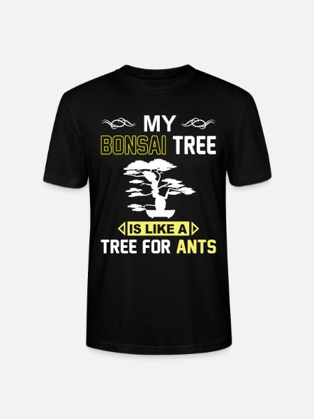 Bonsai Tree - Stanley/Stella Unisex Bio-T-Shirt CRAFTER - Schwarz