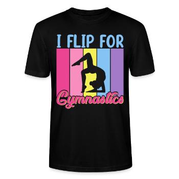 Gymnastik Training Fitness Gym - Stanley/Stella Unisex Bio-T-Shirt CRAFTER - Schwarz - Vorne - Alina (178cm) & Michal (187cm)