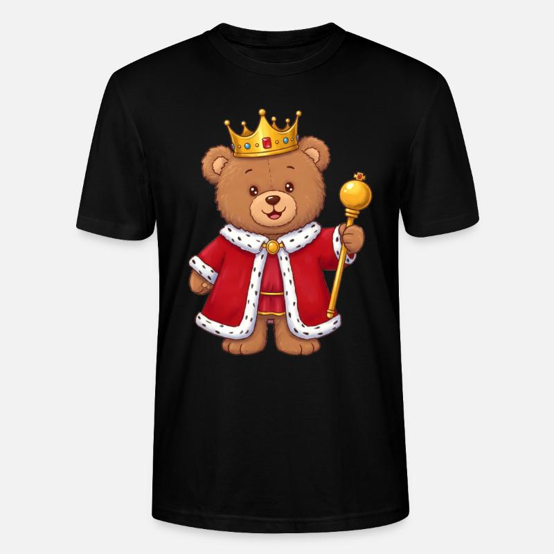 Roi de l’ours en peluche - T-shirt bio CRAFTER Stanley Stella Unisexe - noir