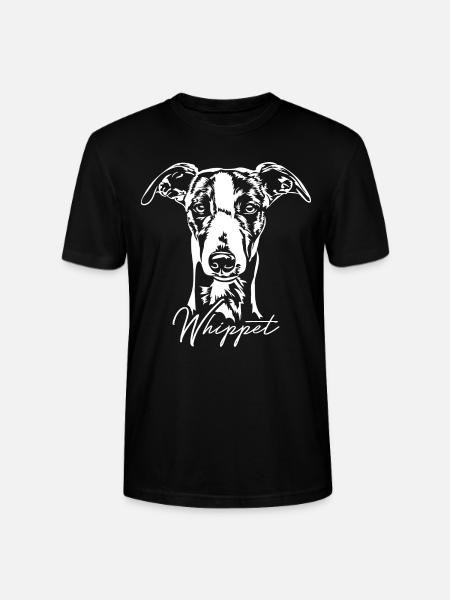 WHIPPET Greyhound Greyhound Dog Wilsigns - Stanley/Stella CRAFTER Unisex Organic T-Shirt - black