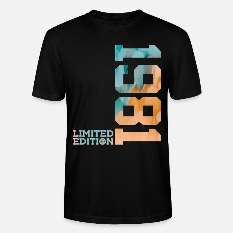 45E ANNIVERSAIRE ÉDITION LIMITÉE 1981 - T-shirt bio CRAFTER Stanley Stella Unisexe - noir