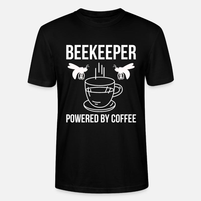 Beekeeper Powered By Coffee - Stanley/Stella Unisex Bio-T-Shirt CRAFTER - Schwarz