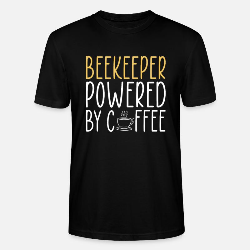 Beekeeper Powered By Coffee - Stanley/Stella Unisex Bio-T-Shirt CRAFTER - Schwarz