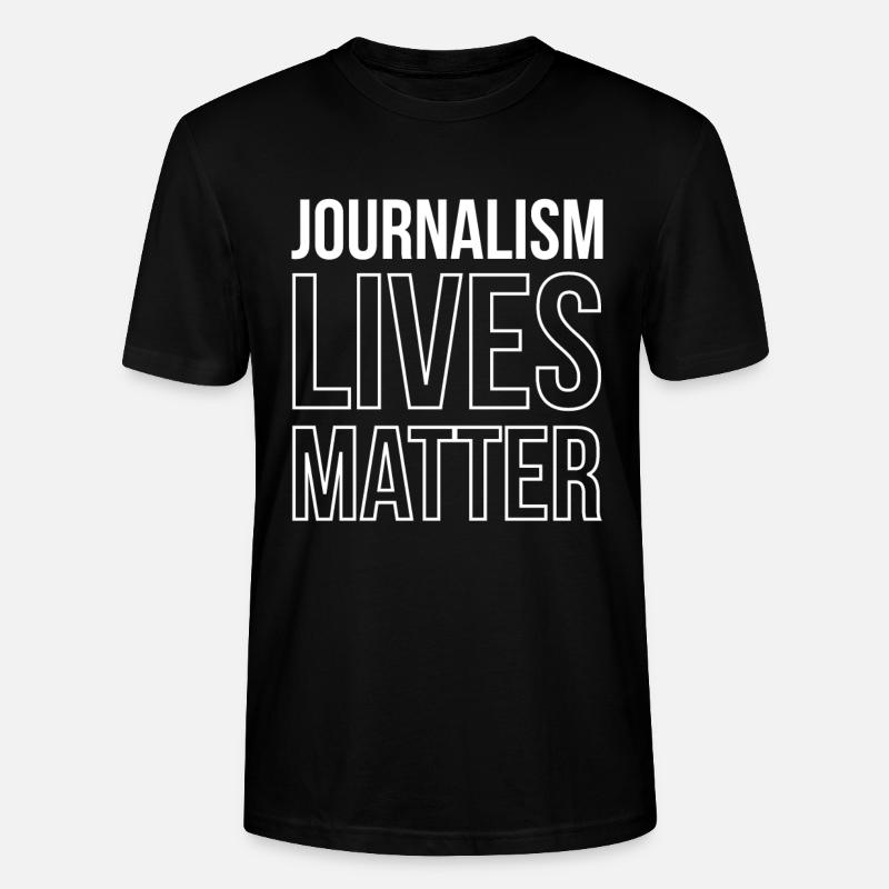 Le journalisme compte - T-shirt bio CRAFTER Stanley Stella Unisexe - noir