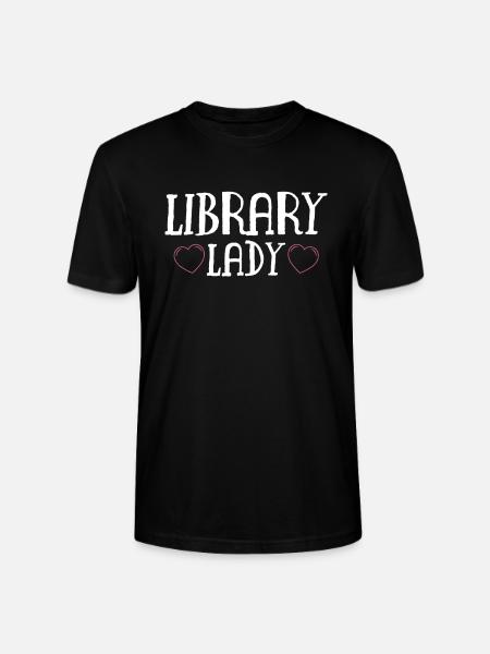 Library Lady Shirt Geschenk - Stanley/Stella Unisex Bio-T-Shirt CRAFTER - Schwarz