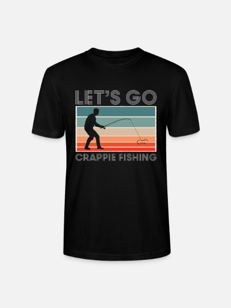 Lets Go Crappie Fishing - Stanley/Stella Unisex Bio-T-Shirt CRAFTER - Schwarz