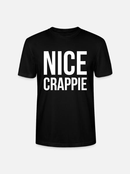 Nice Crappie Shirt Geschenk - Stanley/Stella Unisex Bio-T-Shirt CRAFTER - Schwarz