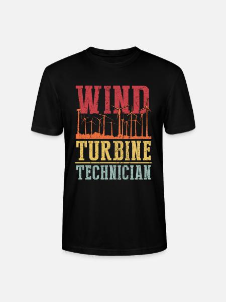 Wind Turbine Technician Shirt Geschenk - Stanley/Stella Unisex Bio-T-Shirt CRAFTER - Schwarz