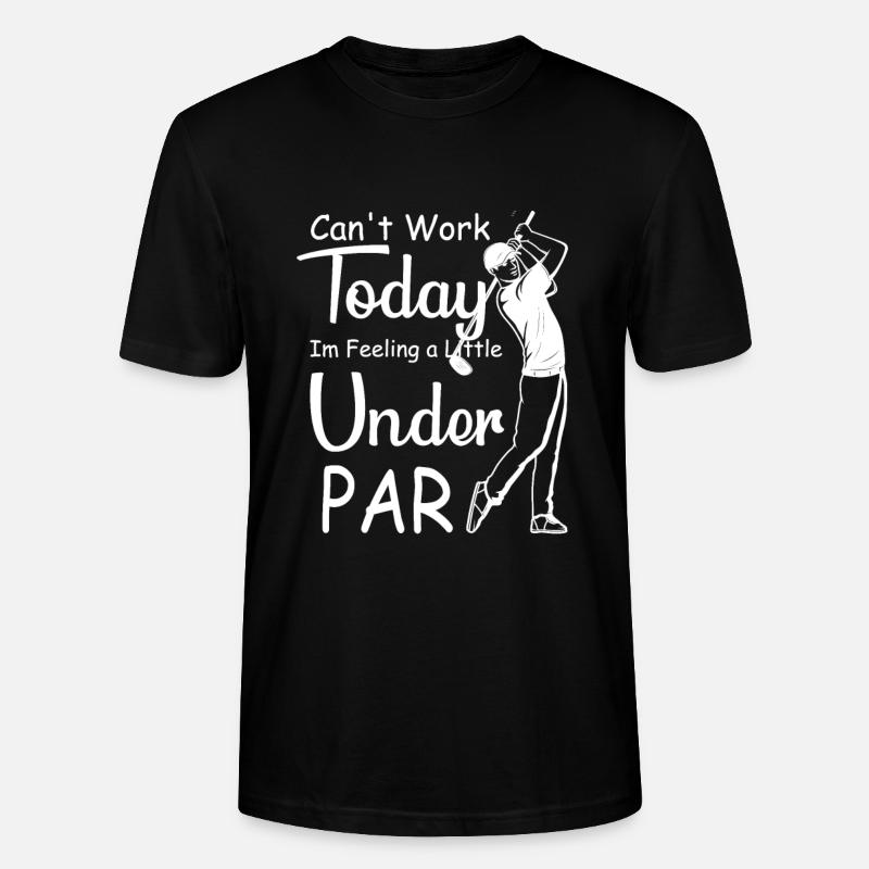 Golf Geschenk Witz Golfspieler Golfer - Stanley/Stella Unisex Bio-T-Shirt CRAFTER - Schwarz
