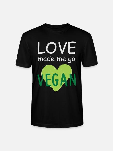 Vegan Fleischlos Tierlieb & Veganer - Stanley/Stella Unisex Bio-T-Shirt CRAFTER - Schwarz