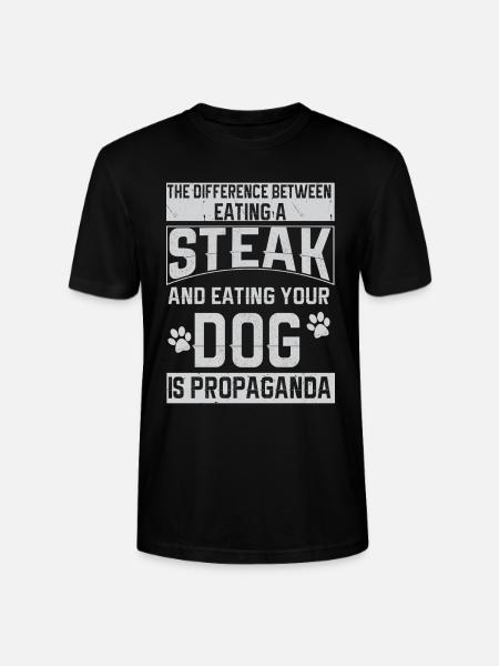 Vegan Fleischlos Tierlieb & Veganer - Stanley/Stella Unisex Bio-T-Shirt CRAFTER - Schwarz