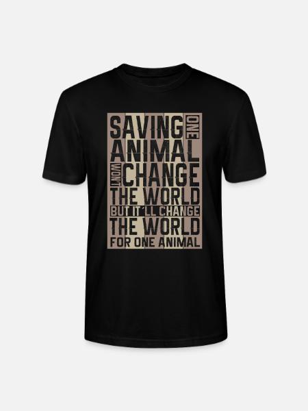 Vegan Fleischlos Tierlieb & Veganer - Stanley/Stella Unisex Bio-T-Shirt CRAFTER - Schwarz