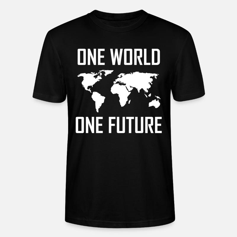 one world one future - Stanley/Stella Unisex Bio-T-Shirt CRAFTER - Schwarz