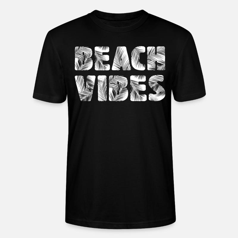 Beach Vibes - Stanley/Stella Unisex Bio-T-Shirt CRAFTER - Schwarz