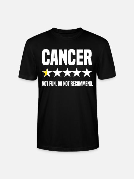 Cancer Rating - Stanley/Stella CRAFTER Unisex Organic T-Shirt - black