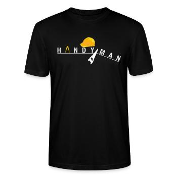Handyman DIY - Stanley/Stella CRAFTER Unisex Organic T-Shirt - black - Front - Alina (178cm) & Michal (187cm)