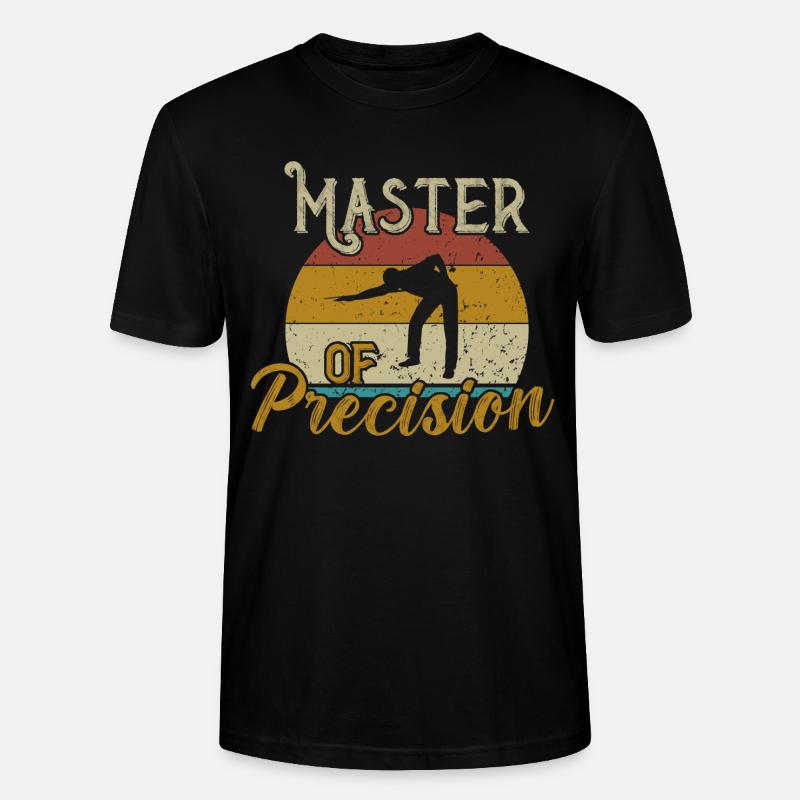 Master of Precision / Billiard Snooker - Stanley/Stella Unisex Bio-T-Shirt CRAFTER - Schwarz