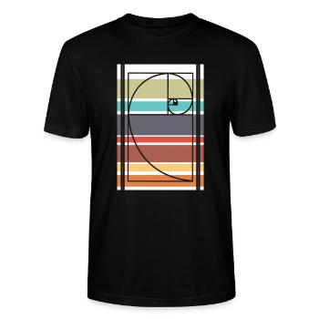 Fibonacci Mathe - Stanley/Stella Unisex Bio-T-Shirt CRAFTER - Schwarz - Vorne - Alina (178cm) & Michal (187cm)