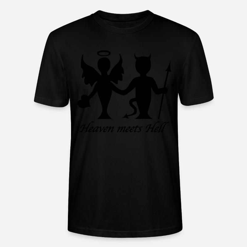 Heaven meets Hell - Stanley/Stella Unisex Bio-T-Shirt CRAFTER - Schwarz
