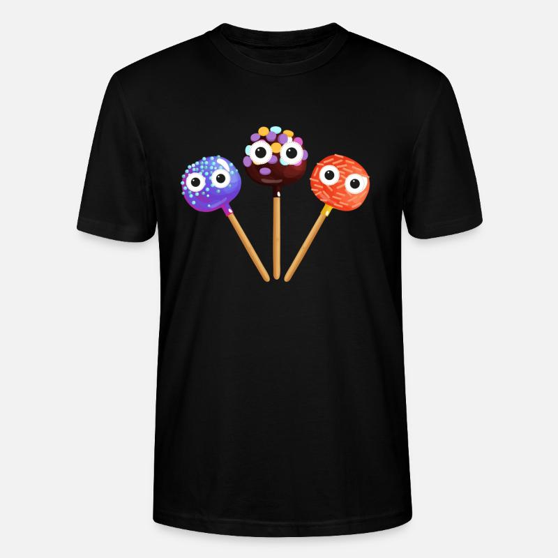 sucette,cakepop,sucette,gâteau - T-shirt bio CRAFTER Stanley Stella Unisexe - noir