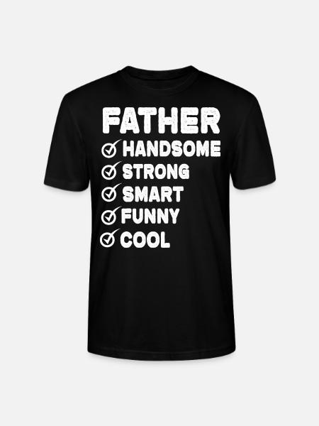 Father - Stanley/Stella CRAFTER Unisex Organic T-Shirt - black