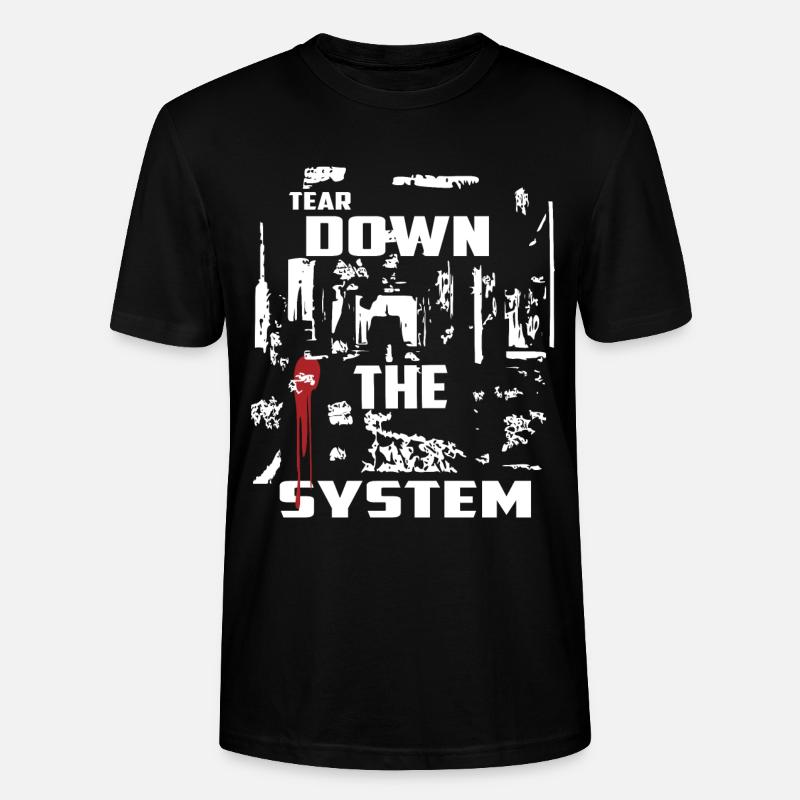 Détruire le système - T-shirt bio CRAFTER Stanley Stella Unisexe - noir