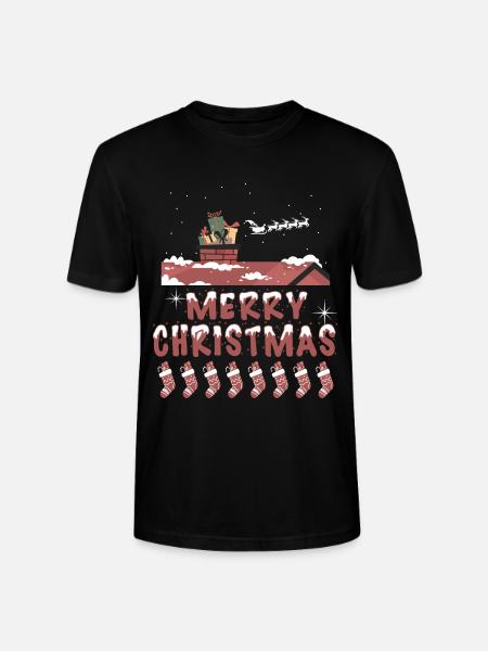 Frohes Fest zu Hause - Stanley/Stella Unisex Bio-T-Shirt CRAFTER - Schwarz