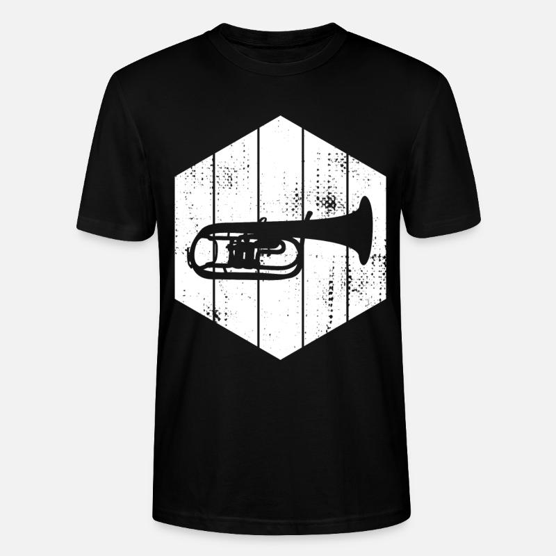 Dessin de trompette - T-shirt bio CRAFTER Stanley Stella Unisexe - noir