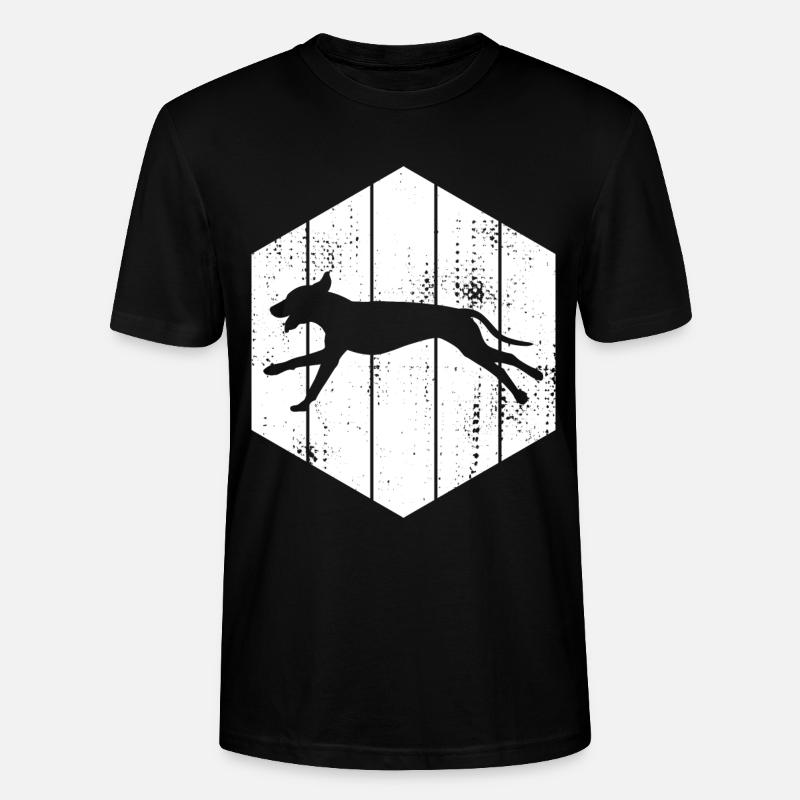 Hund Skizze - Stanley/Stella Unisex Bio-T-Shirt CRAFTER - Schwarz