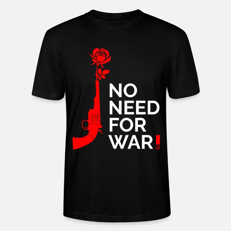 NO WAR - Stanley/Stella Unisex Bio-T-Shirt CRAFTER - Schwarz