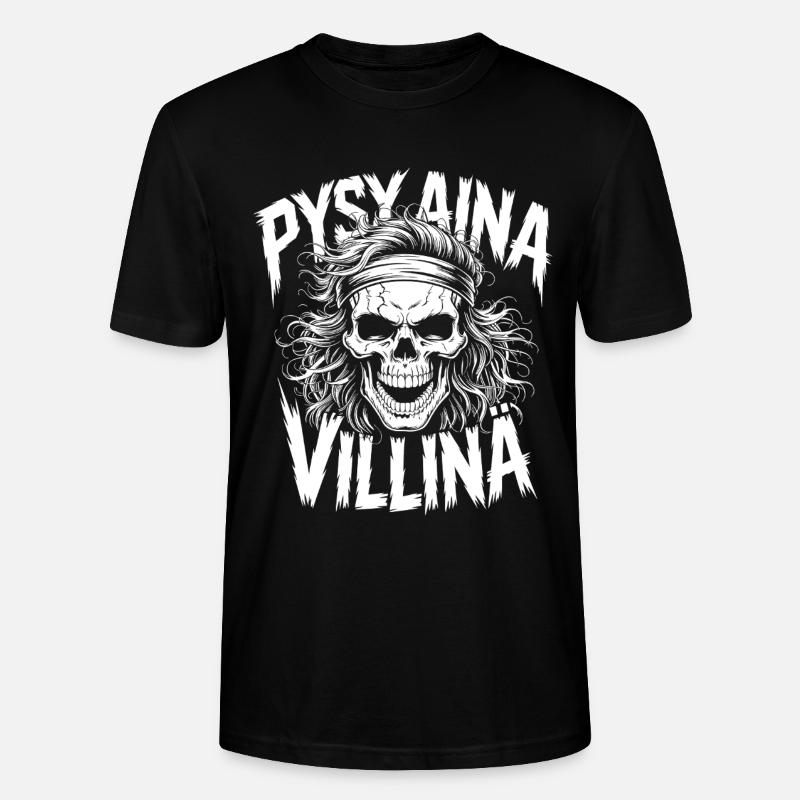 Conception du crâne sauvage - T-shirt bio CRAFTER Stanley Stella Unisexe - noir