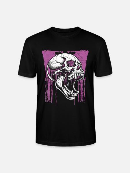 Angry Skull - Stanley/Stella Unisex Bio-T-Shirt CRAFTER - Schwarz