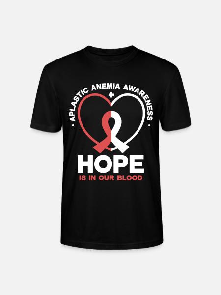 Aplastische Anämie - Hoffnung im Blut - Stanley/Stella Unisex Bio-T-Shirt CRAFTER - Schwarz