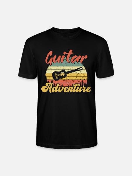 Guitar Adventure / Gitarre - Stanley/Stella CRAFTER Unisex Organic T-Shirt - black