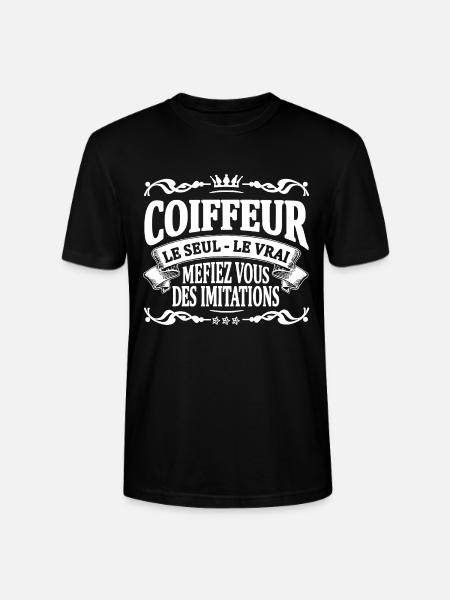 coiffeur le seul le vrai - T-shirt bio CRAFTER Stanley Stella Unisexe - noir