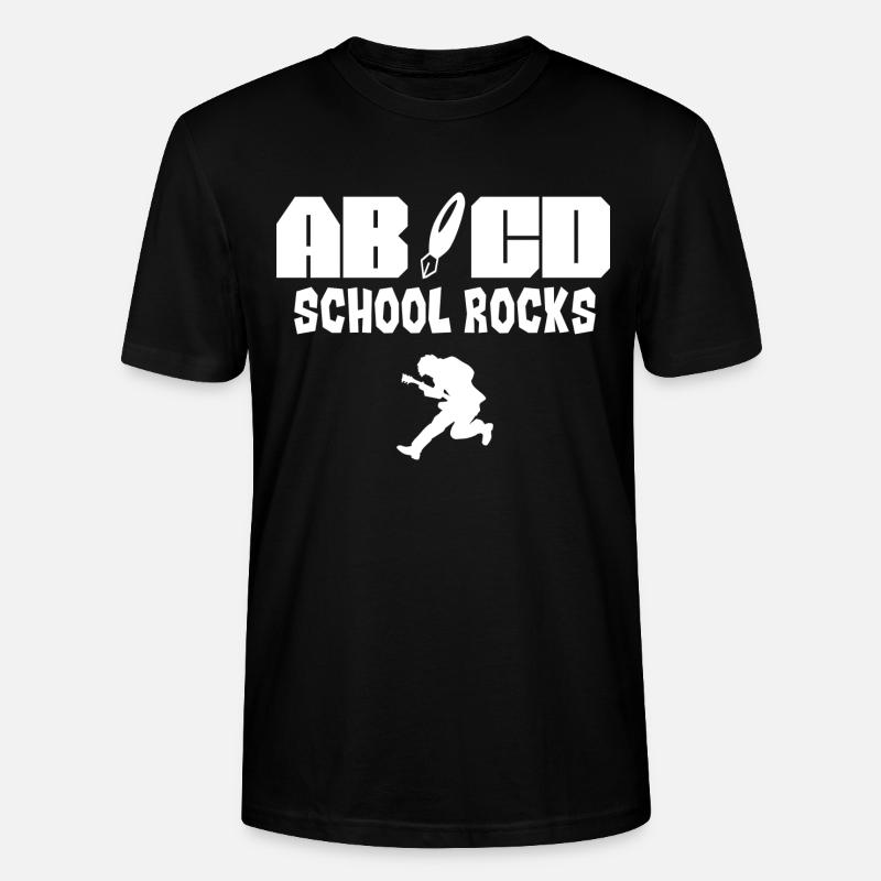 Enseignant ABCD School Rocks - T-shirt bio CRAFTER Stanley Stella Unisexe - noir