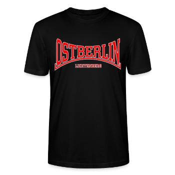 Ostberlin Lichtenberg - Stanley/Stella Unisex Bio-T-Shirt CRAFTER - Schwarz - Vorne - Alina (178cm) & Michal (187cm)