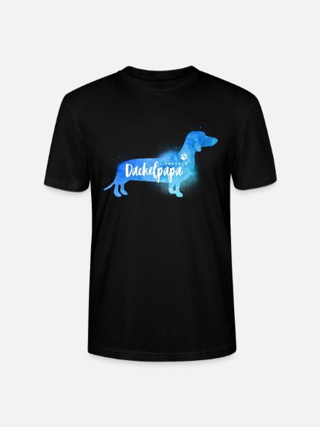 Liebender Dackelpapa - Stanley/Stella Unisex Bio-T-Shirt CRAFTER - Schwarz