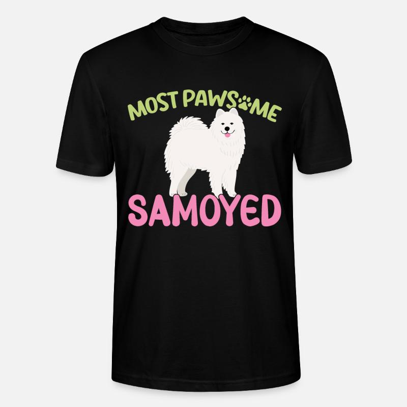 MostPAWSOME Samojeden - Stanley/Stella Unisex Bio-T-Shirt CRAFTER - Schwarz