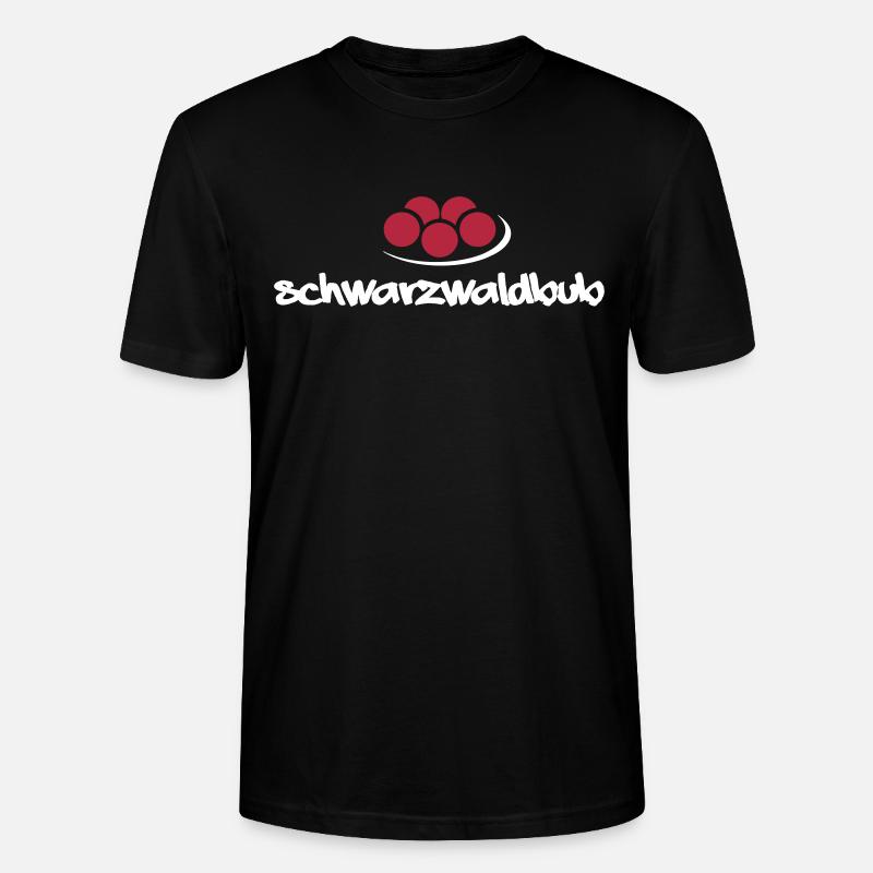 Schwarzwaldbub + Bollenhut - Stanley/Stella Unisex Bio-T-Shirt CRAFTER - Schwarz